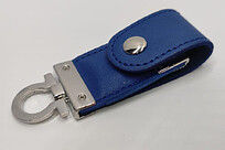 USB флешка Leather 16ГБ синяя
