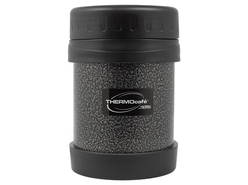 Термос из нерж. стали для еды тм ThermoCafe HAMJNL-350FJ Hammertone Coating, 0.35L, серый