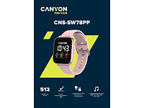 Смарт-часы со встроенным плеером Canyon SaltSW-78, розовый