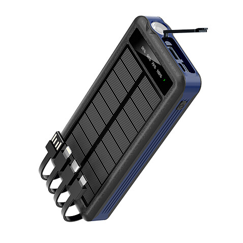 Внешний аккумулятор Xyron с солнечной панелью, 10000 mAh, синий