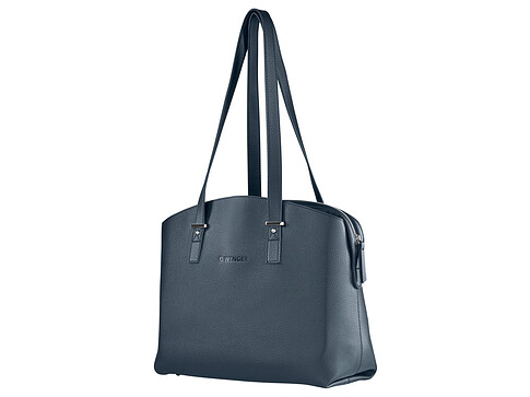 Сумка женская WENGER RosaElli с карманом для ноутбука 14, синяя, полиэстер, 37 x29x19 см