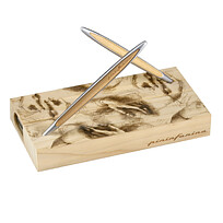 Набор из двух ручек Pininfarina Cambiano BOX CEDARWOOD, бежевый