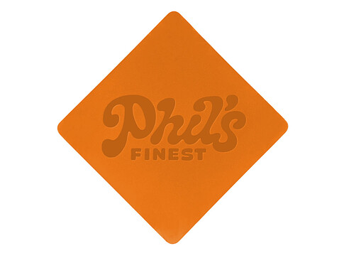 ПАТЧ РОМБ soft-touch (оранжевый) 7,6 х 7,6 см