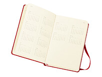 Ежедневник Moleskine Classic (2022), Pocket (9х14), красный, твердая обложка