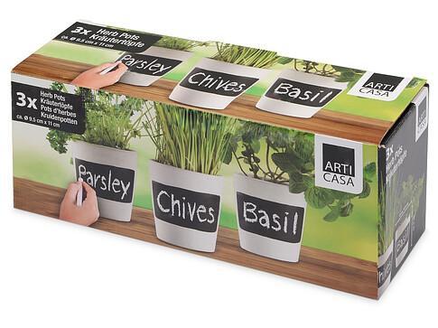 Набор горшочков для растений Chalk pots, 3шт