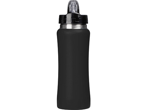 Бутылка для воды Bottle C1, сталь, soft touch, 600 мл, черный