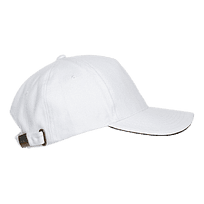 Бейсболка с кантом STAN 5 клиньев хлопок 280, 11K, Белый,  (10/1)  (56-58/ONE SIZE)