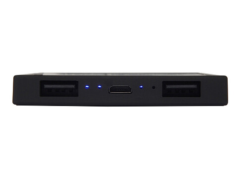 Портативное зарядное устройство Render с полноцветной, 5000 mAh, черный