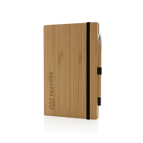 Блокнот с вечным карандашом Bamboo FSC®, коричневый