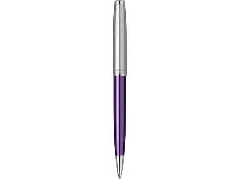 Шариковая ручка Parker Sonnet Essentials Violet SB Steel CT, цвет чернил black, перо: M, в подарочной упаковке.
