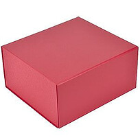 Упаковка подарочная, коробка складная размер 22 x 20 x 11 см, ярко-красный