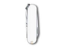 Нож-брелок VICTORINOX Classic SD Colors Falling Snow, 58 мм, 7 функций, белый