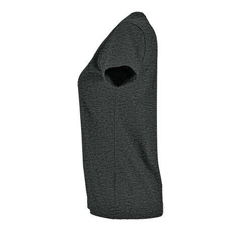 Футболка женская Imperial Fit Women, черный меланж, S
