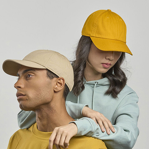 Бейсболка DAD HAT-S, 6 клиньев, металлическая застежка, бежевый