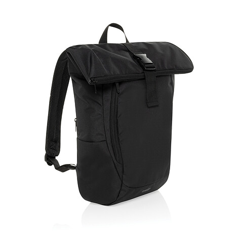 Рюкзак для ноутбука Swiss Peak Leonard из rPET Aware™, 15.6 , черный