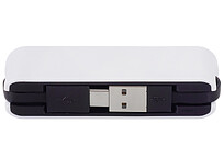 USB-хаб Hubix с коннектором 2-в-1 USB-C и USB-A, 2.0, белый
