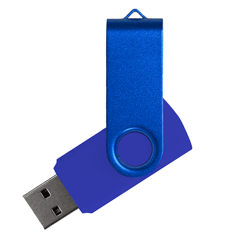 Флеш накопитель USB 2.0 Twister Assembly 16GB, пластик Софт Тач/металл, синий/синий Флеш накопитель USB 2.0 Twister Assembly 16GB, пластик Софт Тач/металл, синий/синий