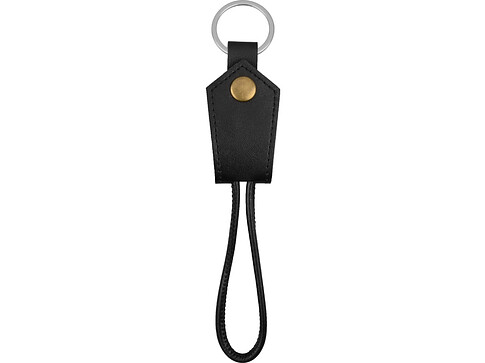 Кабель-брелок USB-MicroUSB Pelle, черный