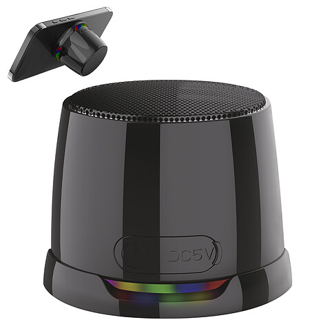 Магнитная беспроводная Bluetooth колонка-подставка Wave 5W, черная