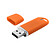 Флешка Shape с покрытием Софт Тач 16 GB, оранжевая