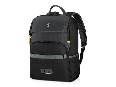 Рюкзак WENGER Move 16, чёрный, переработанный ПЭТ, 33 x 19 x 44 см, 22 л