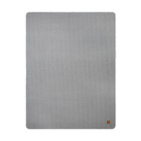 Плед VINGA Moulton из rPET GRS, 320 г/м.кв., 130х170 см, серый