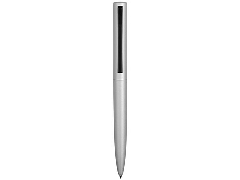 Ручка металлическая шариковая Bevel, серебристый/черный