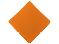 ПАТЧ РОМБ soft-touch (оранжевый) 7,6 х 7,6 см