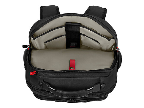 Рюкзак WENGER ALTAIR 15.6, черный, переработанный ПЭТ/Полиэстер, 32х21х44 см, 22 л.