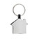 Брелок с подвеской-домиком из переработанного цинка RCS, серебряный