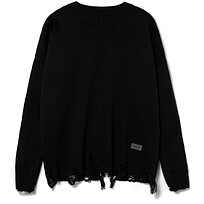 Джемпер оверсайз унисекс Grunge, черный, S/M