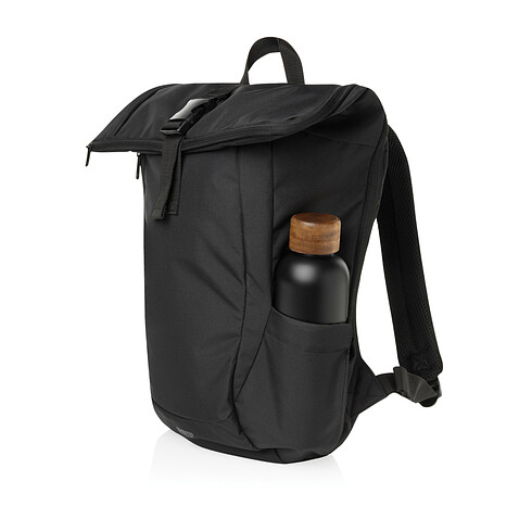 Рюкзак для ноутбука Swiss Peak Leonard из rPET Aware™, 15.6 , черный