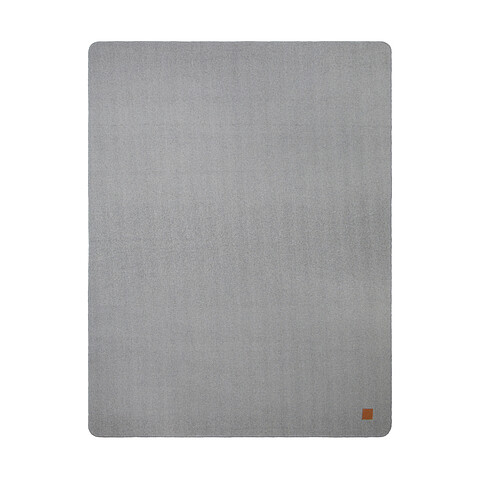 Плед VINGA Moulton из rPET GRS, 320 г/м.кв., 130х170 см, серый