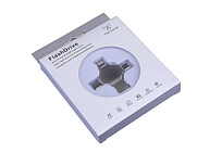 USB-флешка на 32 Гб 4 в 1 поворотный механизм, c дополнительными разъемами MicroUSB, TypeC и Lightning, серебристый