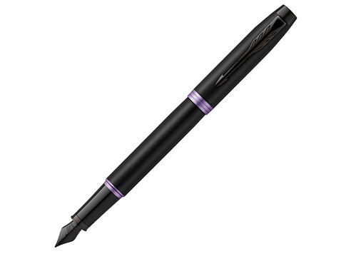 Перьевая ручка Parker IM Vibrant Rings Flame Amethyst Purple, стержень:F, цвет чернил: blue, в подарочной упаковке.