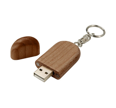 Флеш накопитель USB 2.0 Maple 32GB, орех, коричневый/коричневый