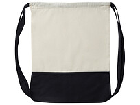 Рюкзак-мешок Cotton из хлопка 170 г, натуральный/черный