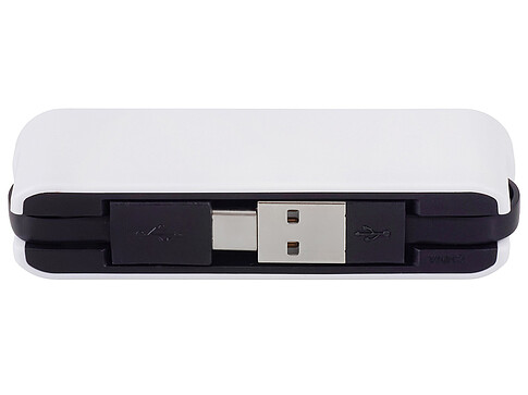 USB-хаб Hubix с коннектором 2-в-1 USB-C и USB-A, 2.0, белый