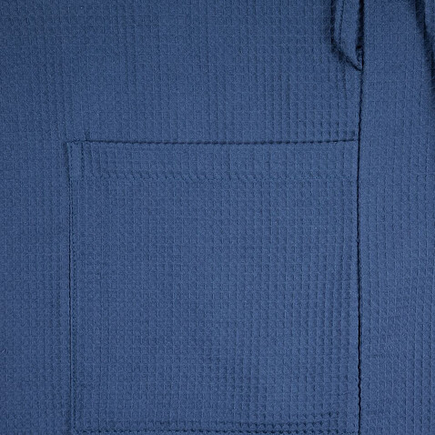 Халат вафельный Kimono, темно-синий
