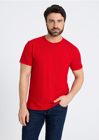 Футболка мужская STAN хлопок 180, 08, Красный,  (14)  (48/M)
