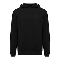 Худи Iqoniq Yengo из переработанного хлопка, унисекс, 280 г/м.кв., черный, S