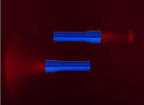 Фонарик с фокусировкой луча Beaming, синий