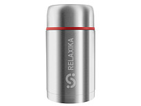 Термос для еды Relaxika 301 в чехле, 1200 мл, стальной
