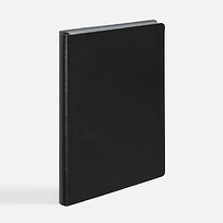 Ежедневник Doppio, недатированный, черный с серым
