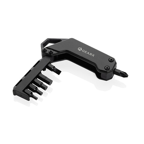 Мультитул GearX с битами, 6 шт., черный