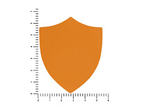 ПАТЧ ЩИТ soft-touch (оранжевый ) 6,6 х 5,5 см