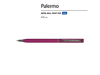 Ручка шариковая автоматическая BrunoVisconti® PALERMO цвет корпуса бордовый, soft-touch, 0.7 мм