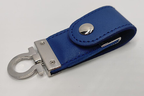 USB флешка Leather 16ГБ синяя USB флешка Leather 16ГБ синяя