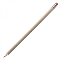 Карандаш с ластиком HICKORY, коричневый