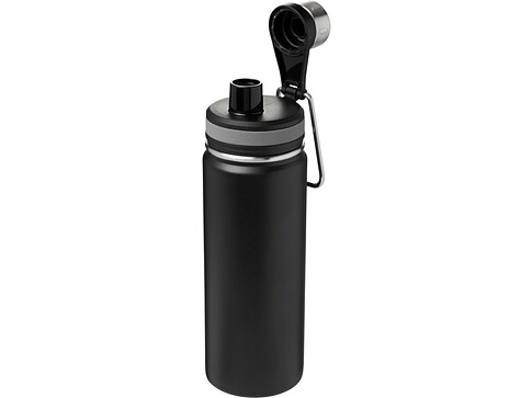 Спортивная бутылка Gessi объемом 590 мл с медной вакуумной изоляцией, черный